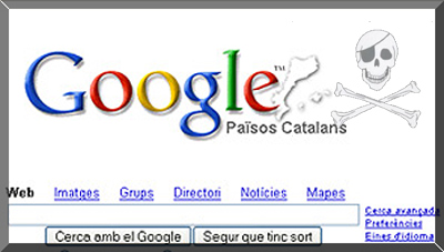 Un falso Google para los Països Catalans